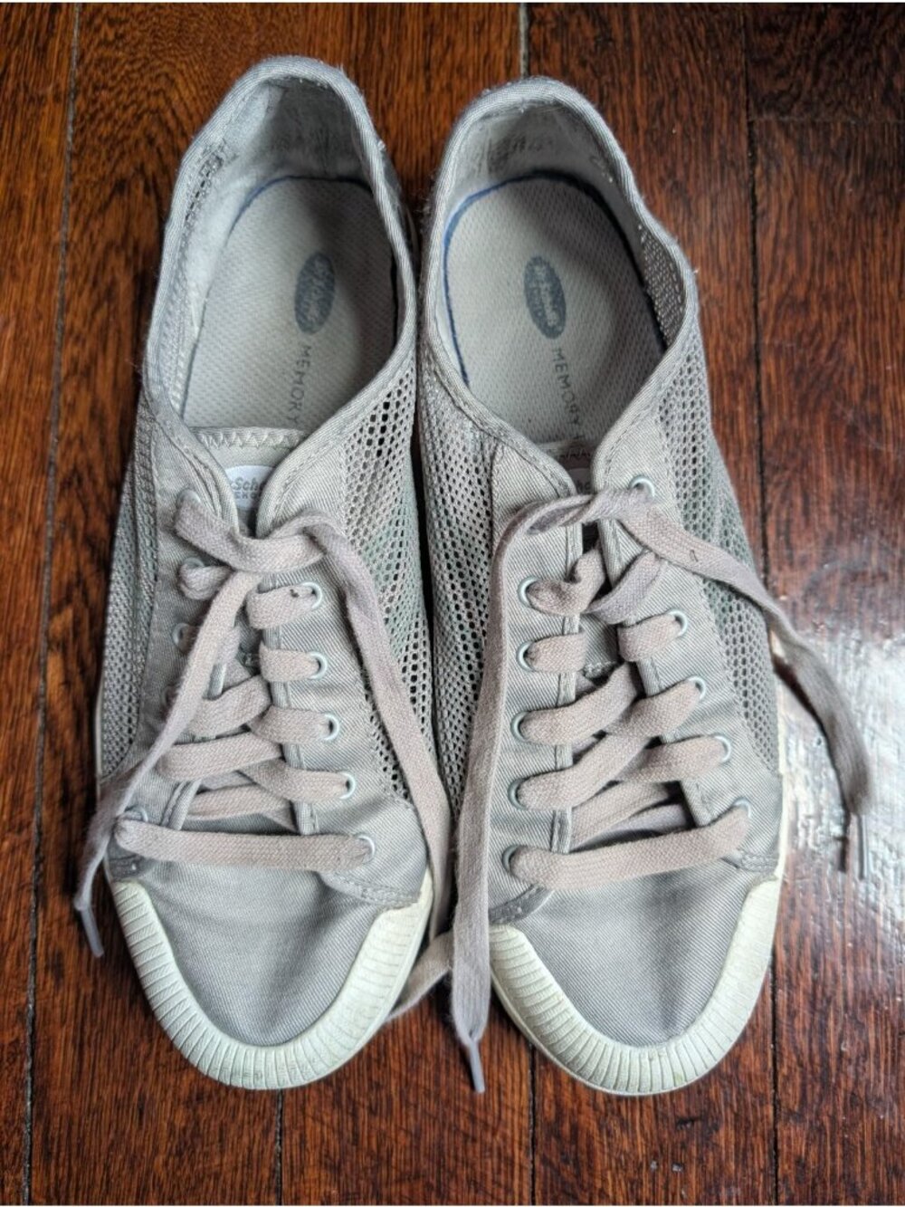 Dr. SCHOLL'S Breathable Casual Sneakers ~ Light Grey Size 9.5
